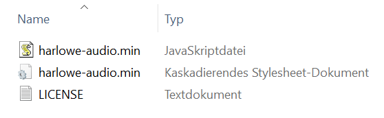 Inhalt HAL ZIP-Datei